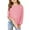 Pink, variant on Mercatoo Fle𝐞ce Sweatshirt for Teen Girls Winter Warm Sherp𝐚 Lined Cotton Crewneck Pullover Ho𝐨dies Unisex 2025 Casual Clothes