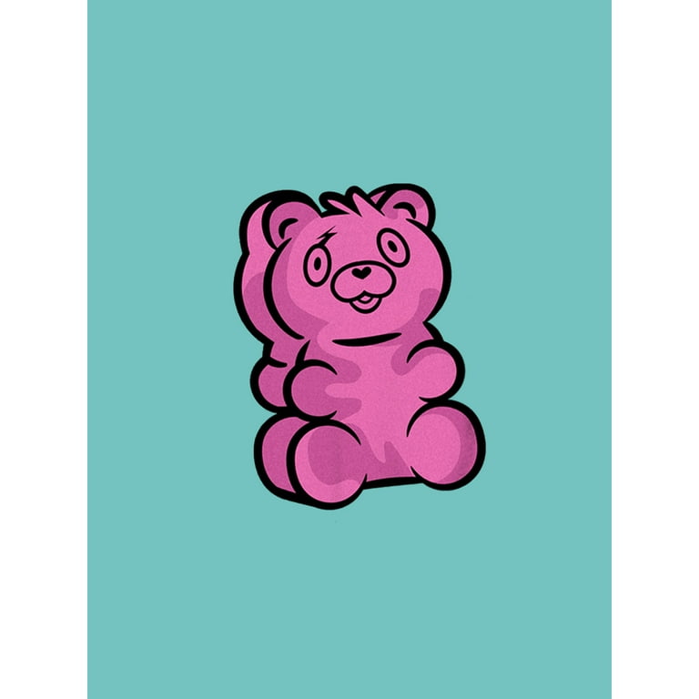 FORTNITE Blue Short Sleeve T-Shirt Pink Bear 100% Cotton Video Game  Character