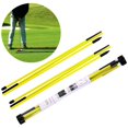 thumbnail image 2 of tredstone 2Pack Golf Alignment Rods Golf Swing Trainer Sticks Golf Training Equipment Yellow, 2 of 5