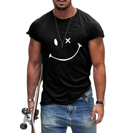 MAWCLOS Slim Fit Shirt for Men Athletic Training Shirts Workout Running Pullover Gym Fitness Tops Graphic Basic Tee Shirts