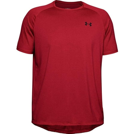 Under Armour Men's Tech 2.0 SS Tee Novelty Loose Red Short-Sleeve Shirt (XL)