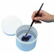 School Specialty Brush Cleaning Container, 4" x 4.5", White