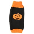 thumbnail image 2 of Suéter de Halloween para mascotas, cálido y elástico, cuello alto, lindo jersey de calabaza para mascotas, ropa para perro gato Otoño Invierno L, 2 of 8