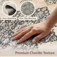thumbnail image 6 of ODIKA Abstract Vintage Distressed Border Faded Interlocking Motifs for Hallway, Study Room, Playroom, Non-Slip Low Profile, 6 of 7