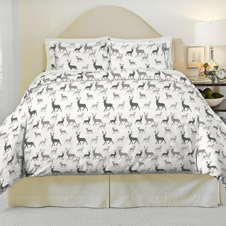 Pointehaven Autumn Deer Duvet Cover Set Walmart Com