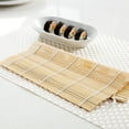 thumbnail image 2 of simhoa Sushi Roll Bamboo Curtain Mat Laver Rice Pad Rolling Screen White 24x24cm, 2 of 8