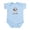 Sky Blue, variant on CafePress - I Love My English Bulldog Infant Bodysuit - Baby Light Bodysuit, Size Newborn - 24 Months