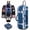 Camouflage Blue, variant on Fegat Rolling Baseball Bag, 100L Large Catcher Gear Bag Softball Bags with Wheels, Youth Equipment Bag Holds 8 Bats, Full Set, with Fence Hooks, Reflective Strip, Shoe Compartment