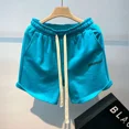 thumbnail image 5 of Pantalones cortos con cordón para hombre, joggers, baloncesto, sudadera, talla pequeña, novedad, pantalones cortos holgados para hombre, elásticos, informales, de diseñador, ofertas especiales, 5 of 5