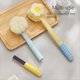 thumbnail image 3 of Cepillo de Baño con Flor de Dopamina, con Molinillo para Pies, Cuerpo de Ducha, Exfoliante de Espalda de Doble Cara, Paño de Baño Azul., 3 of 5