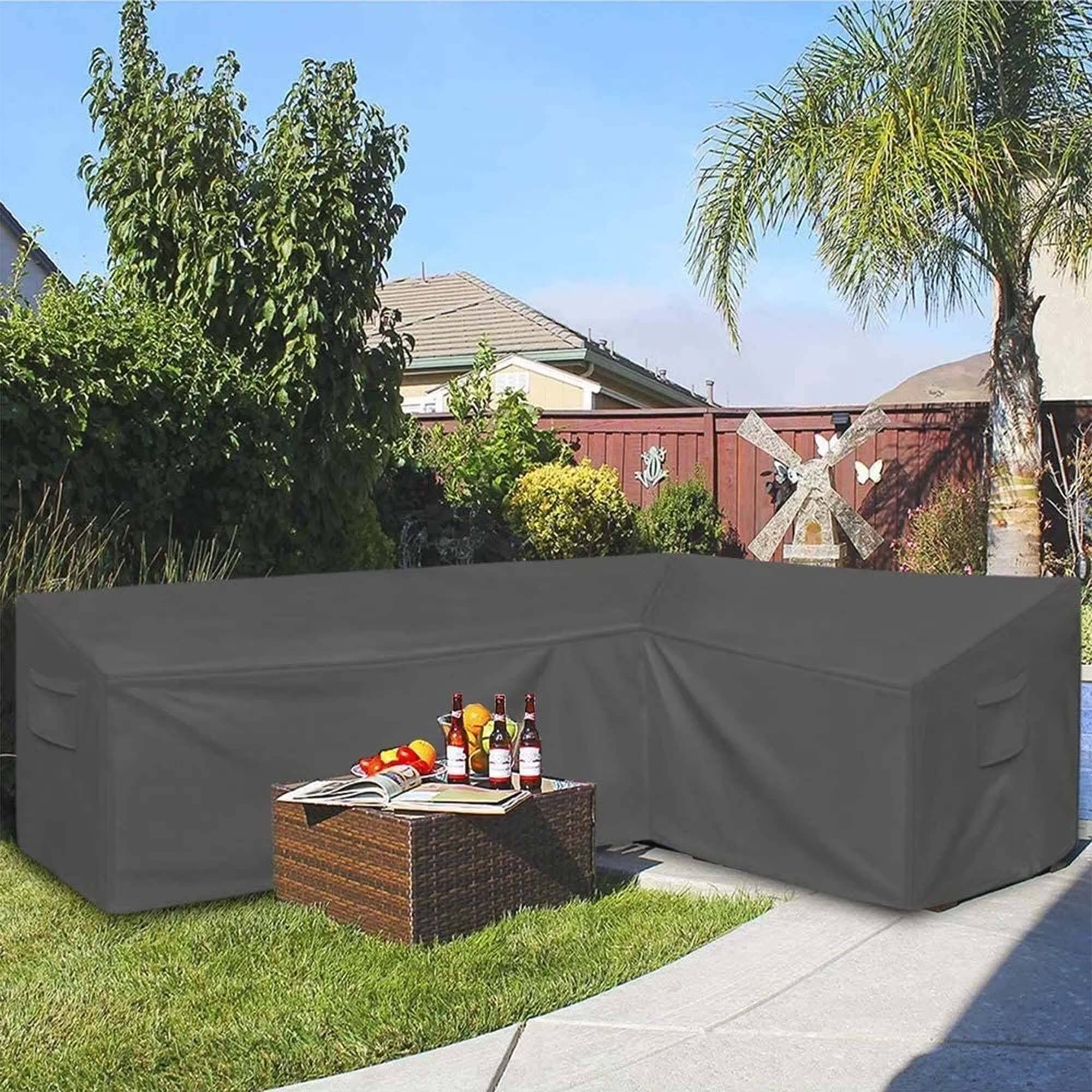STARTWO Thickened Heavy Duty Patio Furniture Sectional Cover Large Waterproof Oval Outside Table Set Rain Cover