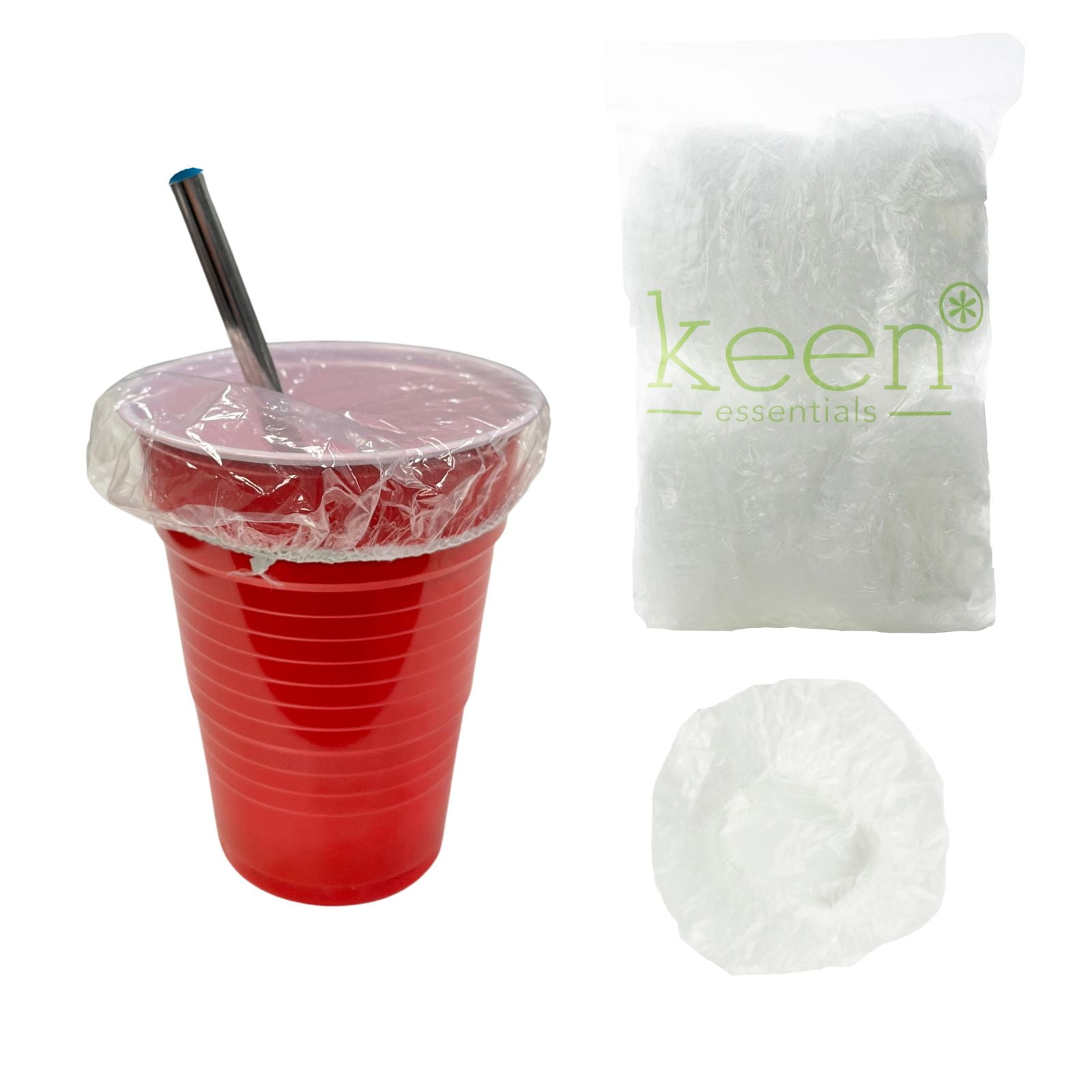 100 Pcs Drink Covers Alcohol Protection Disposable Cup Cover for Wine
