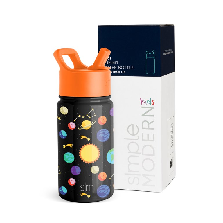 Summit Water Bottle with Straw Lid and Chug Lid – Simple Modern