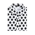 thumbnail image 5 of INSPIRE CHIC Polka Dots Pattern Shirt for Men's Point Collar Short Sleeves Printed Dress Shirts 2XL White, 5 of 6