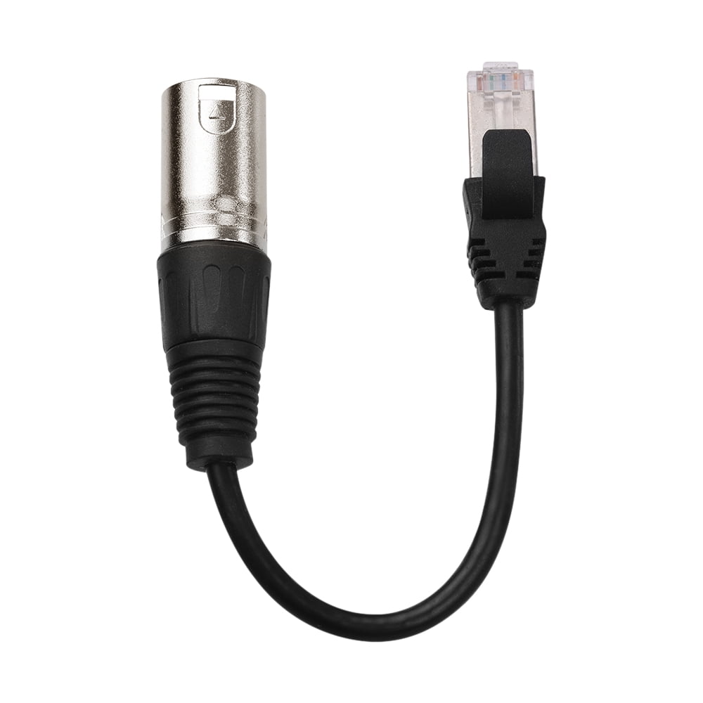 RJ45 Male Network Connector to 3Pin Mini XLR Male