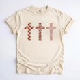 thumbnail image 2 of Cross T-shirt, Faith Shirt, Leopard Cross Tee. Jesus Christian Shirt, God is Good, Church Shirt, 2 of 6