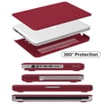 thumbnail image 4 of IBENZER Compatible with MacBook Pro 13 Inch Case 2012-2008 A1278, Plastic Hard Shell Case with Keyboard Cover & Screen Protector for Old Version Mac Pro 13 with CD-ROM, Wine Red, W-P13WR+2, 4 of 8