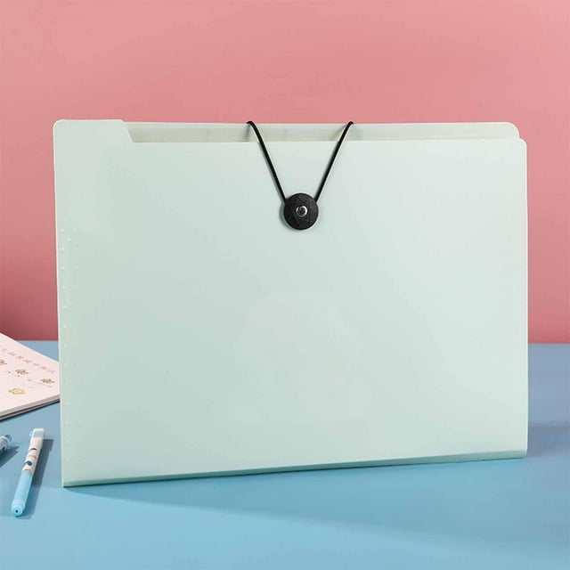 Carpeta de Acordeón A4 | Organizador Portátil de Documentos Multicapa con 12 Compartimentos | Bolsa de Plástico de Gran Capacidad para Guardar Papeles de Prueba | Cierre de Seguridad | para Estudiant