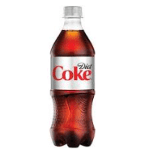 Diet Coke Soda Bottles, 20 fl oz Single Serve Soft Drink, Zero Sugar Cola, 24 Count