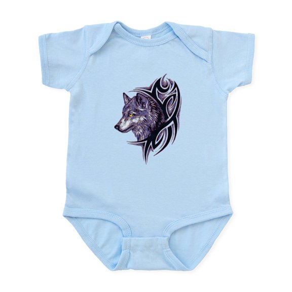 CafePress - Tribal Wolf Infant Bodysuit - Baby Light Bodysuit, Size Newborn - 24 Months