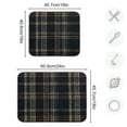 thumbnail image 3 of Dark Green Brown Tartan Dish Drying Mat 16x18 Absorbent Microfiber Draining Rack Pad for Kitchen Counter Sink, 3 of 8
