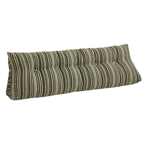 Headboard Pillow Triangle Stripe Reading Support Cushion Large Backrest Lumbar Cushion for Dorm Bunk Bed Resting, Large Triangle Backrest for Bed