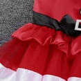 thumbnail image 7 of TiaoBug Kids Girls Sleeveless Christmas Bowknot Santa Claus Tutu Dress 6M-5T, 7 of 7