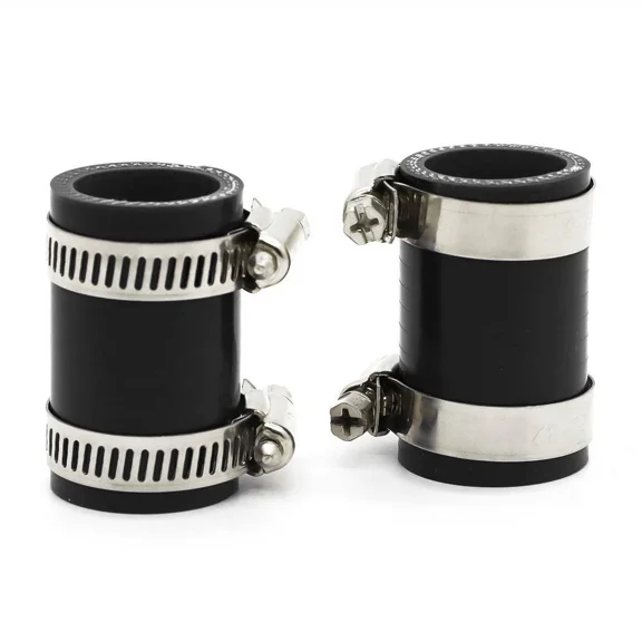 ​​2-Pack Exhaust Pipe Clamp Set, Compatible with Yamaha Banshee 350 1987-2006, Fits Aftermarket/FMF/Toomey/DG Performance Exhaust Systems, Stainless Steel Clamps​​