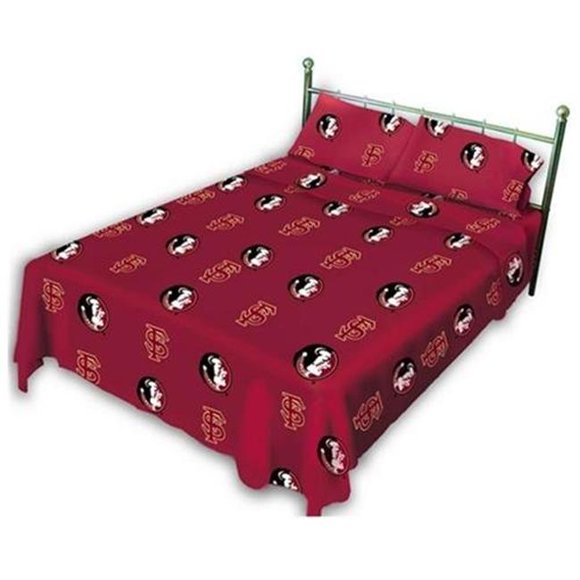 Comfy Feet FSUSSTW FSU Printed Sheet Set Twin - Solid
