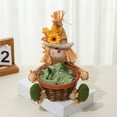 thumbnail image 4 of D Holiday Candy Basket With Cartoon Figurine Bamboo Tray Desktop Thanksgiving Decor Toy Ornament, 4 of 6