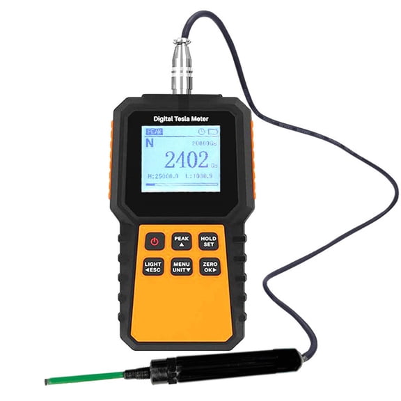 Handheld Digital Gauss Meter - Magnetic Field Detector with 5-Level Accuracy ±5% Error