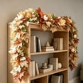thumbnail image 5 of ChicYu Artificial Fall Maple Leaf Garland with Lights, Pumpkin Berry Vine for Mantel, 170cm LED Lighted Autumn Garland, Home Decor for Thanksgiving Party, Guirnalda de Otoño con Luces, 5 of 6