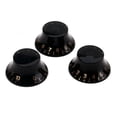 thumbnail image 2 of Guitar Knobs 3Pcs Set Round Volume Tone Control Knobs For Electric Guitar Parts Replacement, 2 of 4