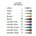 thumbnail image 5 of Uniball Gel Impact Pens, Bold Point (1.0mm), Gold/Silver/White Ink, 3 Count, 5 of 9