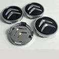 thumbnail image 1 of 4pcs 60mm Wheel Center Hub Caps Cover Rim Logo Emblem for Citroen Black, 1 of 5