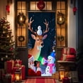 thumbnail image 4 of Christmas Door Cover Tapestry - 71*35in Festive Hanging Decor for Parties & Homes, Durable Material, Easy to Hang, Enhances Holiday Door Decor & Party Atmosphere, C, 4 of 9
