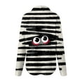 thumbnail image 5 of Godom Button Down Shirts for Women V Neck Funny Halloween Graphic Long Sleeve Tops Fall Blouse, 5 of 5
