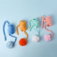 thumbnail image 3 of Hanging Door Cat Toy, 4 Pack Self-Employing Cat Toys Hanging Door Frame, Spring Loaded Cat Toy, Adjustable Interactive Ball Toy for Play and Boredom Relief, 3 of 4