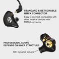 thumbnail image 2 of in Ear Monitor Headphones for Musicians Singers, BASN Bsinger 2nd Sound Isolating Earphones with Dual Dynamic Driver Det, 2 of 7
