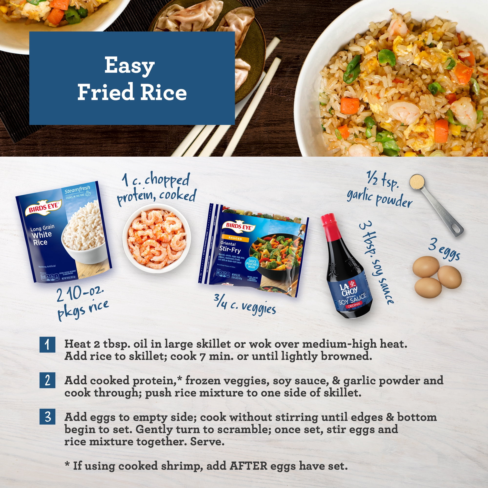 Birds Eye Asian Style Stir Fry Vegetables, 3g of Fiber per Serving, Frozen Vegetables, 52.2 oz. Bag