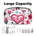 thumbnail image 3 of Valentine's Day Digital Storage Bag Pouch, Hard Drive Bag, Laptop Cord Organizer, Cable Organizer, Oxford Fabric Waterproof Electronics Travel Case - 5.9x9.44x3.14 in., 3 of 6