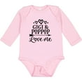 thumbnail image 3 of Inktastic Gigi and Poppop Love Me Girls Long Sleeve Baby Bodysuit, 3 of 5