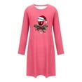 thumbnail image 6 of Fengactive Christmas Nightgown for Women 2025 Funny Printed Casual Round Neck Loose Long Sleeve Sleepwear, 6 of 6