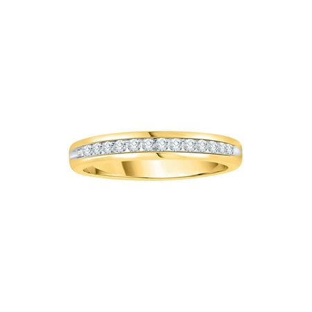 Diamond Wedding Band in 14K Yellow Gold (1/4 cttw) (I-Color SI3-I1 Clarity)