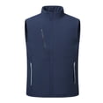 thumbnail image 6 of Youthup Men's Quilted Vest with Stand Collar - Wind-Resistant Thickened Sleeveless Jacket for Business Casual & Commuting, 6 of 14