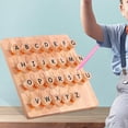 thumbnail image 4 of Tracing Board, Letters Teaching Aids Juego de mesa Herramienta Juego sensorial Rompecabezas para pequeños años Hugo Tablero de rastreo del alfabeto, 4 of 10