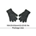 thumbnail image 4 of Sonducket 1 par de guantes para niños pequeños, guantes gruesos de punto de invierno, accesorio de ropa para manualidades de punto pequeño Simple y guantes y mitones Negro, 4 of 6
