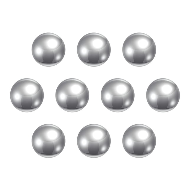 Unique Bargains Billes de Roulement en Acier Inoxydable 440C de 10 mm G25 de Précision, Lot de 10