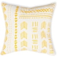 thumbnail image 4 of · REDEARTH · Printed Throw Pillow Cushion Covers-Woven Decorative Farmhouse Cases Set for Couch, Sofa, Bed, Chair, Dining, Patio, Outdoor, car; 100% Cotton (18"x18"; Mustard1) Pack of 4, 4 of 9