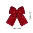 thumbnail image 3 of Skegnu Christmas Closet Decorations Christmas Sponge Bowknot Hanging Ornament Christmas Tree Wedding Hotel Decoration Bowknot Hanging Decoration Chritmas Decor, 3 of 6
